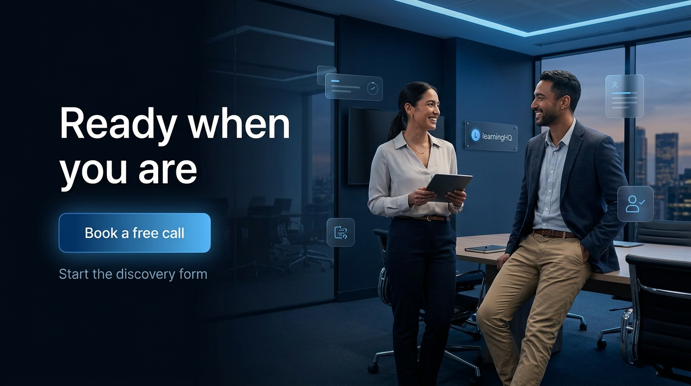 LearningHQ contact call scene